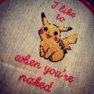 Naughty Electric Mouse  - Cross Stitch Pattern
