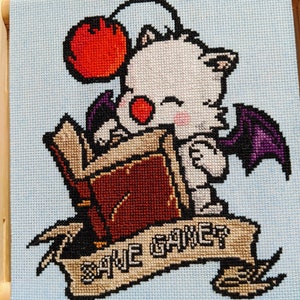 Final Fantasy Moogle, Save Game? - Cross Stitch Pattern