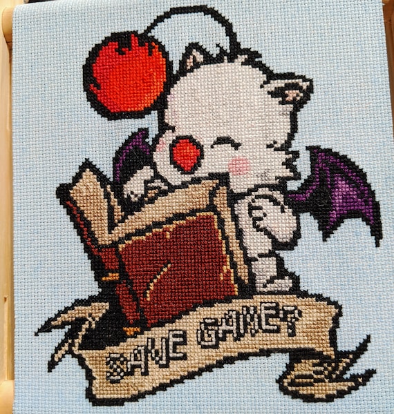 Final Fantasy Moogle Save Game Cross Stitch Pattern Etsy