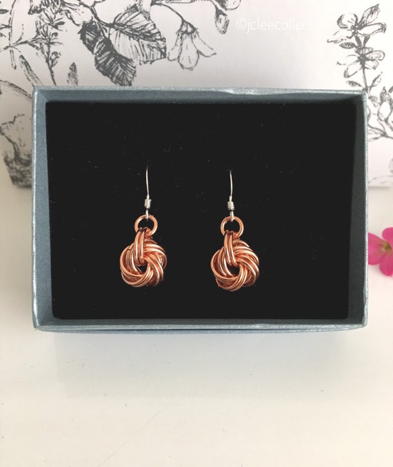 Faceted Copper coloured crystal earrings and pendant to match Gift for her 9th Wedding anniversary gift