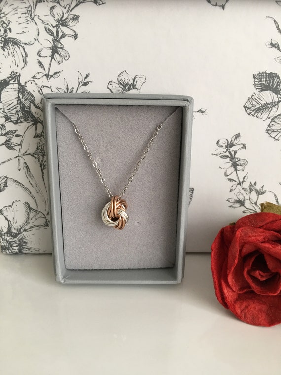 Infinity love knot pendant sale