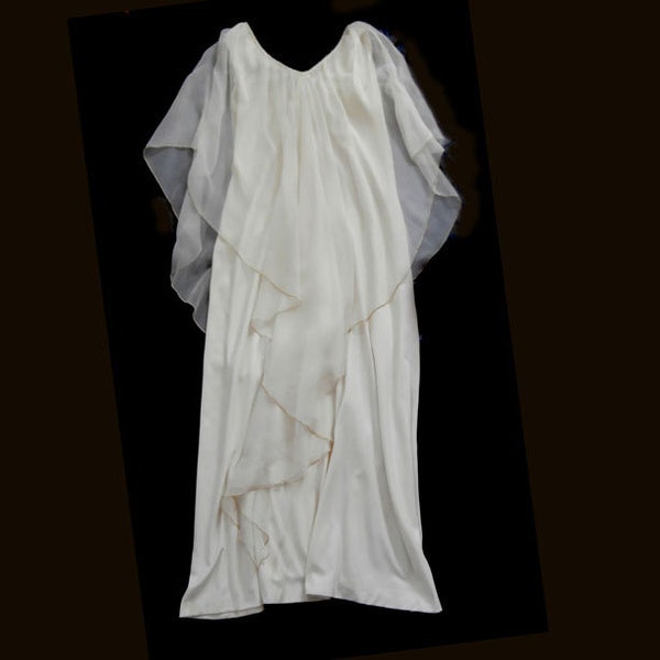 Gorgeous Vintage Ethereal White Dress  size medium