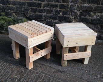 Sgabelli Pallet Fai Da Te : Sgabello pallet etsy