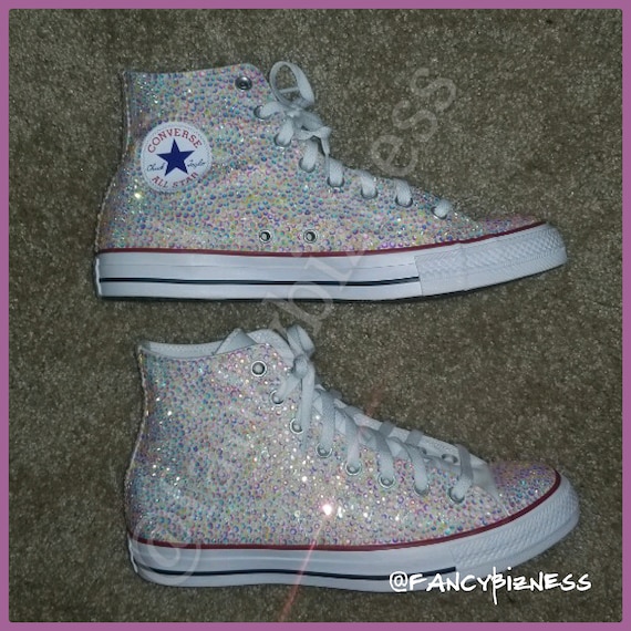 blinged out converse sneakers