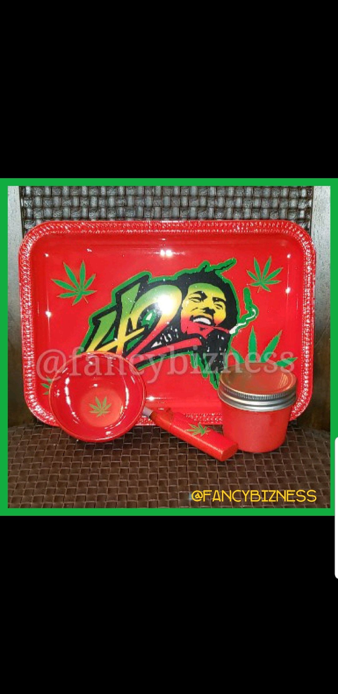 Custom 420 Rolling Tray Set Etsy