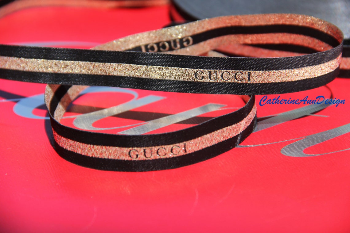 gucci black web ribbon bow slides flats