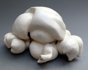 Handmade Ceramic Popcorn Sculpture