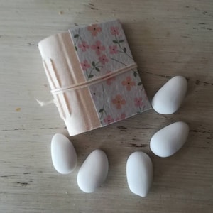 Taccuino, mini diario rilegato a mano, Bomboniera