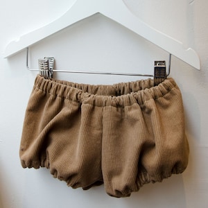 Brown velvet bloomer size 6 months to 4 YO