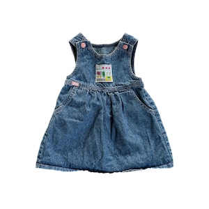 Vintage Girl Dress | 18-24 Month Denim Lee Jumper Dress | Vintage Baby  Clothing - Etsy