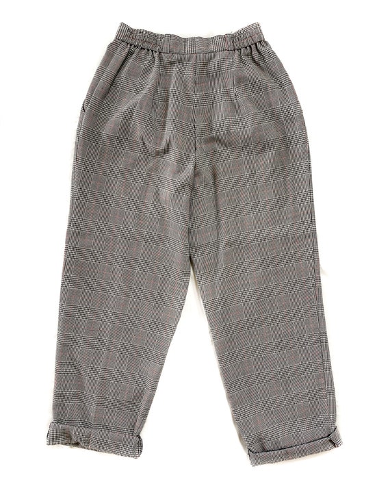 Vintage Pants | Size 6 Plaid Wool Pant | High Ris… - image 3