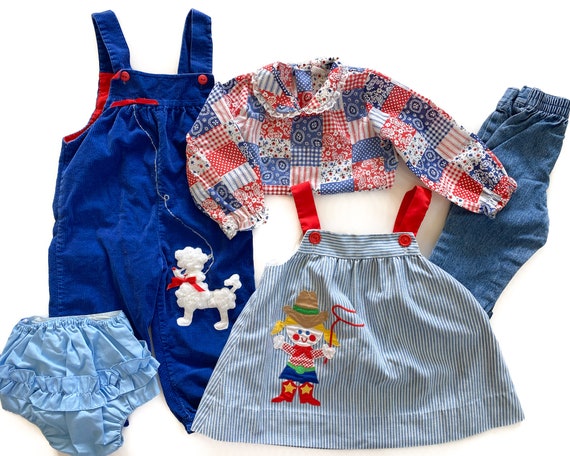 voorzetsel De Alpen jukbeen Vintage Baby kleding 5-delige meisjeskleding bundel 18 - Etsy Nederland