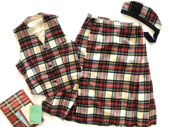 Vintage Scottish Outfit | Kilt, Weskit, Glengarry