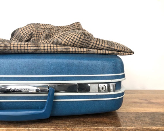 Vintage Suitcase | Blue Samsonite Suitcase | Vinta