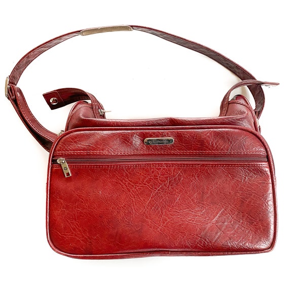 Vintage Tasche | Rotes Samsonit Gepäck | Tragetasche | Vintage Reisetasche