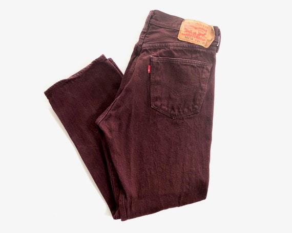 burgundy levis 501