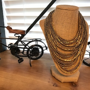 Multi strand Beaded Handmade Tribal/Boho Necklace