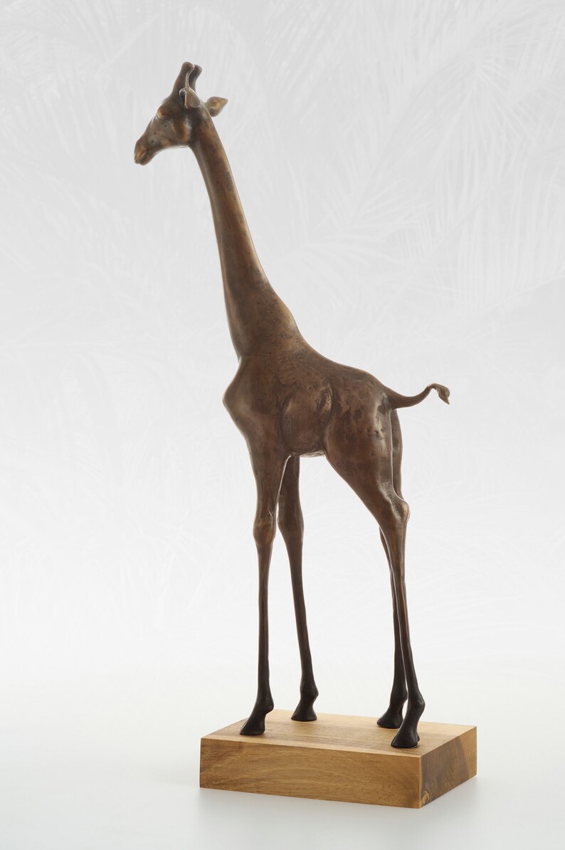 Bronze statue of giraffe limited edition fine art artwork Etsy