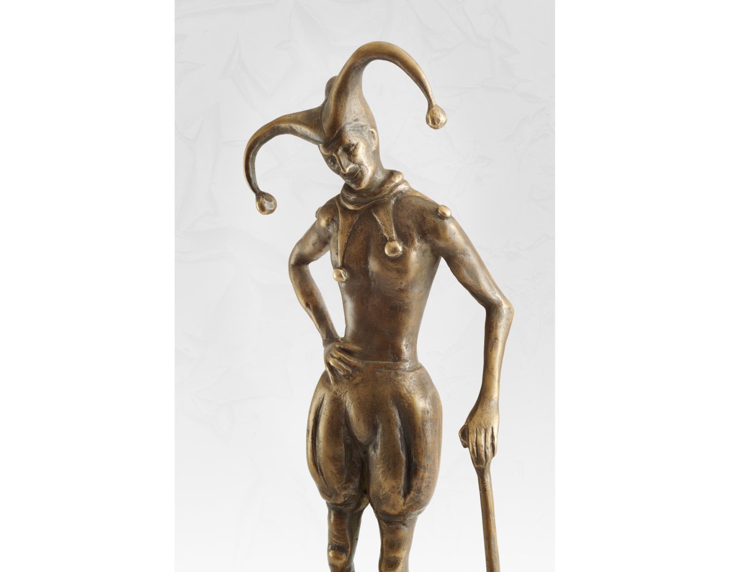 Bronze Skulptur, Narr - limitierte Auflage, Kunst, Kunstwerk, Figur, Original, Skulptur, klein, Wohnkultur, Statue, Figurine, Metall, Bronze,
