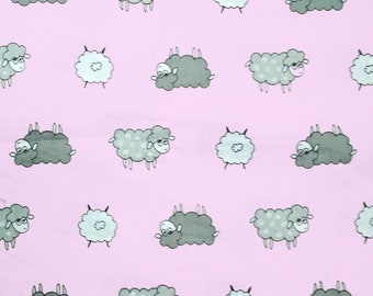 Black sheep and sheep bums print 100% Cotton Fabric sheep fabric | Fat Quarter Quilting Fabric animal print fabric kids fabric