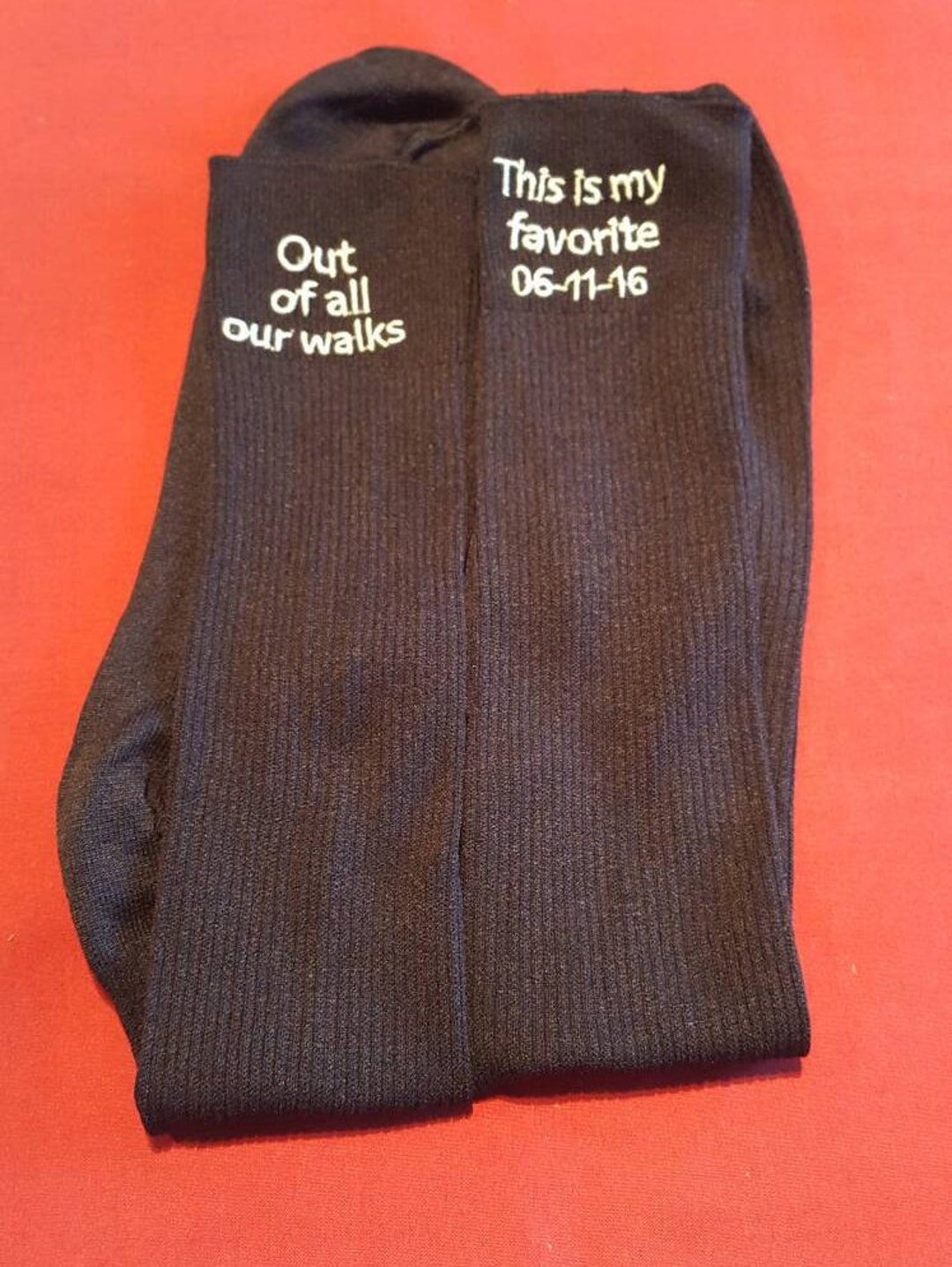 Out of All Our Walks Father of the Bride Socks Gift From - Etsy