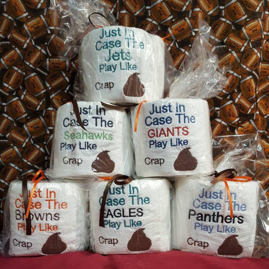 Football Gag Gift Toilet Paper Gag Gift OR White Elephant Etsy