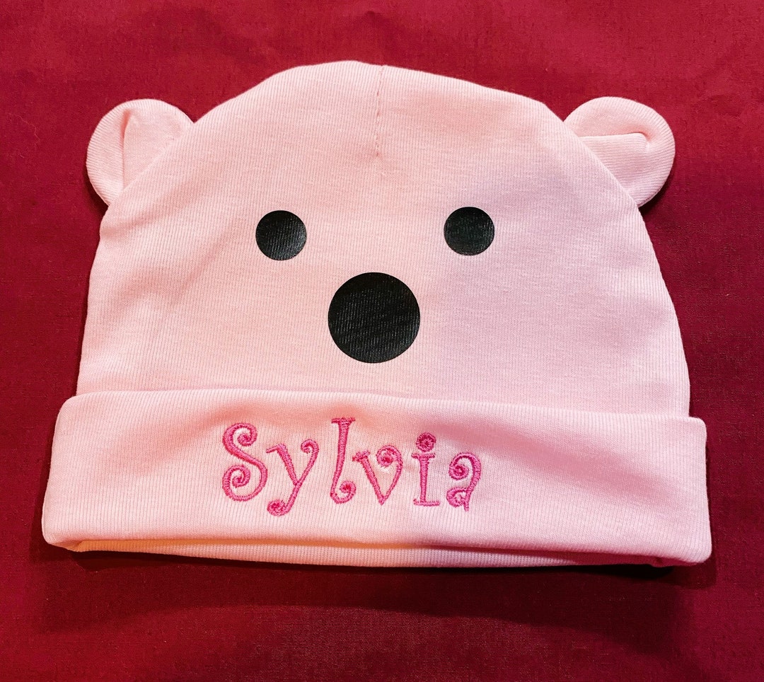 Baby Cap Embroidered 06 Month Old Cap Baby Hat Name Added Etsy