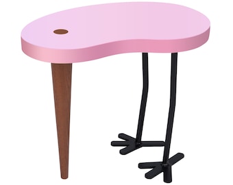 Side Table "Chick" Pastel Pink by Maria Rästa