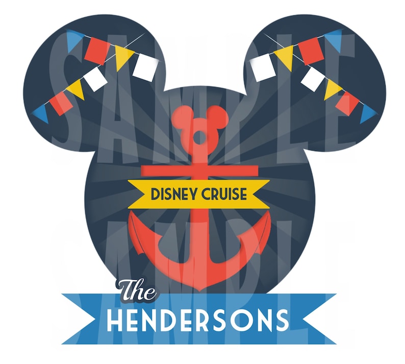PRINTABLE Disney Cruise Door or IronOn Personalized Etsy