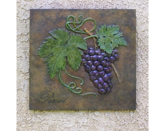 Escultura de parede Pinot.