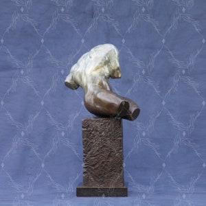 Male Torso Fragment Sculpture. Cast Bronze. image 6