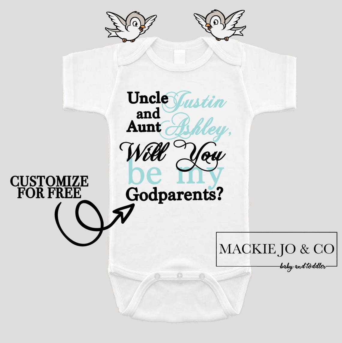 Will You Be My Godmother And Godfather CUSTOMIZE NAMES And Etsy