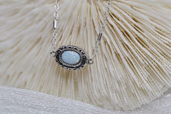 Opal Urn Neckalce, Fill Yourself Cremation Necklace, Ashes Jewelry, Pet Memorial, Necklace Urn, October Birthstone Keepsake DIY