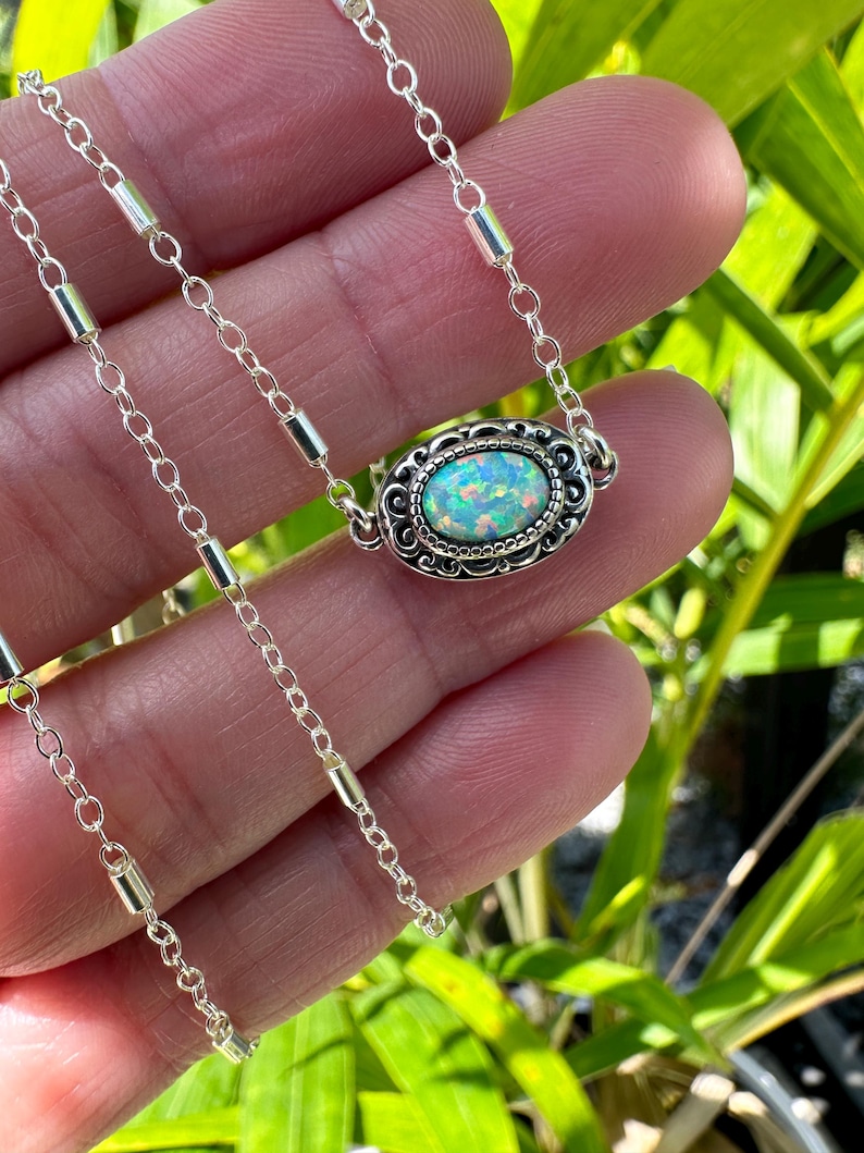 Opal Urn Neckalce, Fill Yourself Cremation Necklace, Ashes Jewelry, Pet Memorial, Necklace Urn, October Birthstone Keepsake DIY image 10