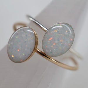 Eternity Opal Cremation Ring, Pet Ashes Memorial Ring, Urn Jewelry