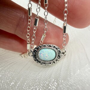 Opal Urn Neckalce, Fill Yourself Cremation Necklace, Ashes Jewelry, Pet Memorial, Necklace Urn, October Birthstone Keepsake DIY image 12