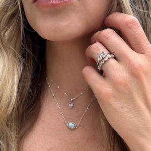 Opal Urn Neckalce, Fill Yourself Cremation Necklace, Ashes Jewelry, Pet Memorial, Necklace Urn, October Birthstone Keepsake DIY image 11