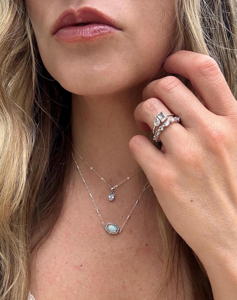 Opal Urn Neckalce, Fill Yourself Cremation Necklace, Ashes Jewelry, Pet Memorial, Necklace Urn, October Birthstone Keepsake DIY image 11