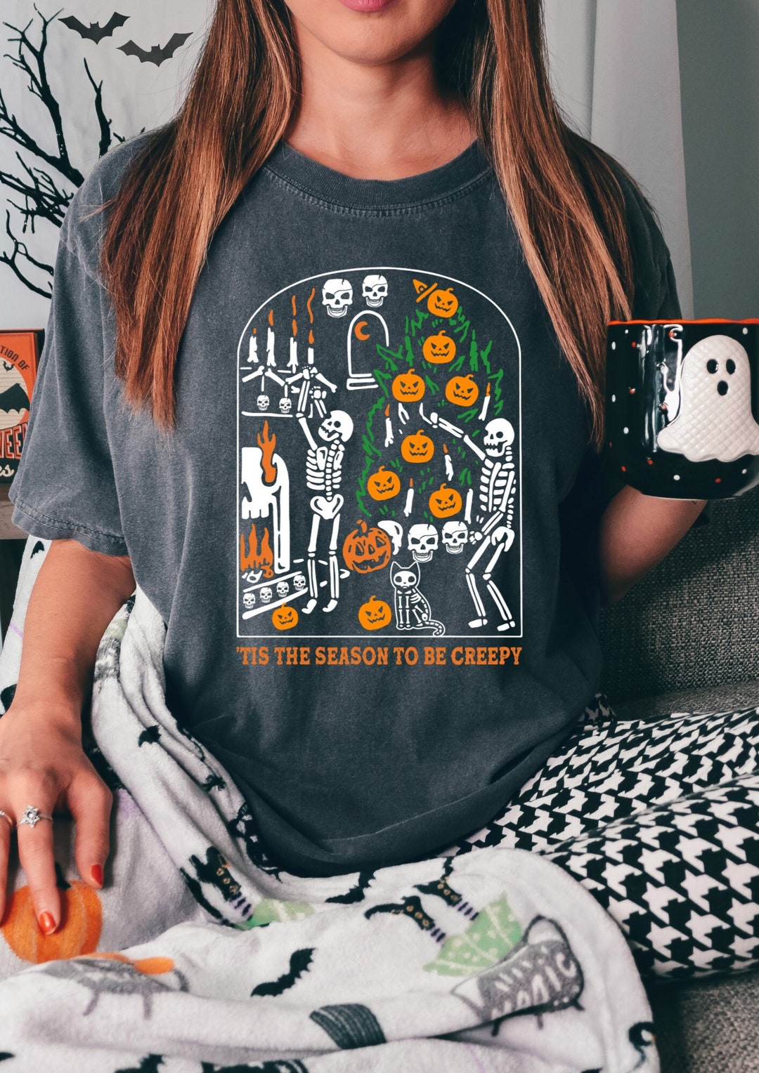 Tis the Season to Be Creepy Comfort Colors Halloween T-shirt - Etsy