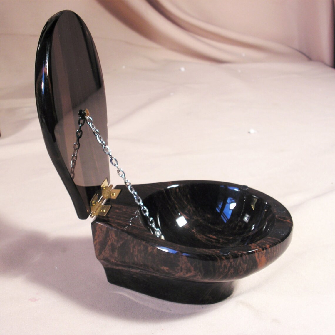Unique Obsidian Toilet Ashtray Unique Gift for Smokers Etsy