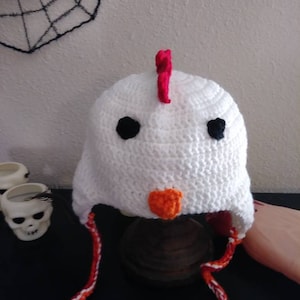Crochet Chicken Hat