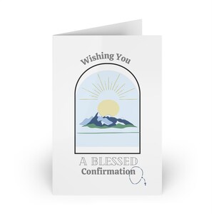 Nouvelles cartes de vœux de confirmation déjà imprimées Cartes de vœux élégantes pour les cadeaux de confirmation qui vous sont envoyés