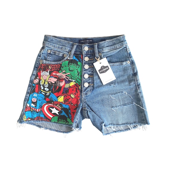 Buy SALE NOW Marvel Avengers Girls Teen Shorts Super Hot Gift Size 24 Kids  12 Ready to Ship Button Fly Very Popular Free Shipping Limited Online in  India 