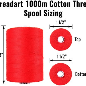 100% Cotton Thread Set 6 Tan Tones 1000M 1100 Yards Spools For Quilting & Sewing image 2