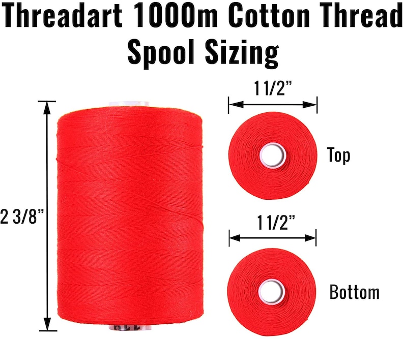 100% Cotton Thread Set 6 Tan Tones 1000M 1100 Yards Spools For Quilting & Sewing image 2