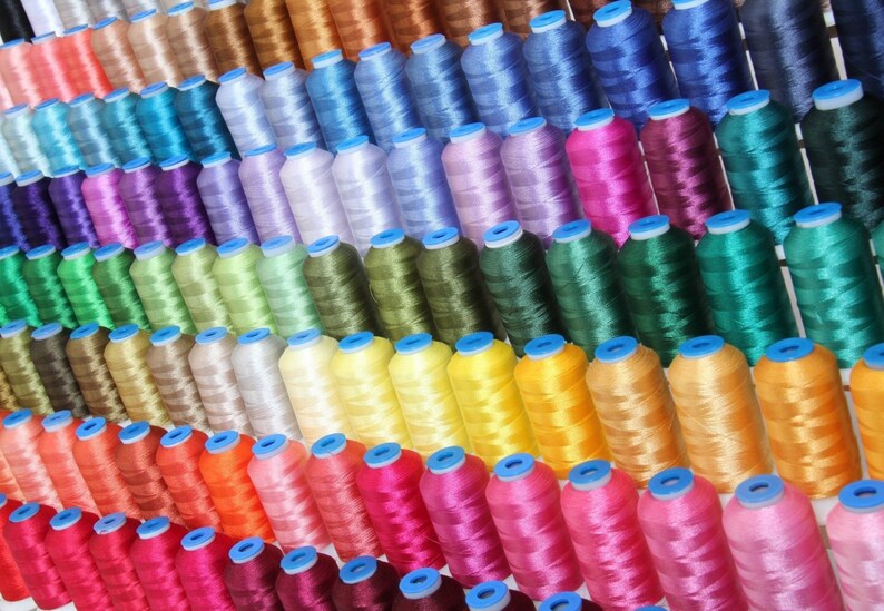 Machine embroidery thread set 160 colors large 1000m spools  etsy Machine embroidery thread set 160 colors large 1000m spools  etsy