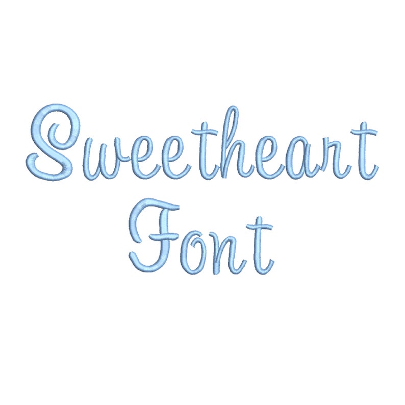 Sweetheart Font Machine Embroidery Design Set - Script Cursive Alphabet ...