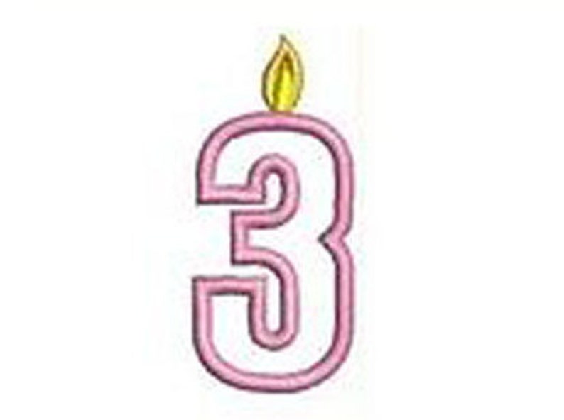 Machine Embroidery Design Set Birthday Numbers1 10 Designs 9 Formats Threadart image 5