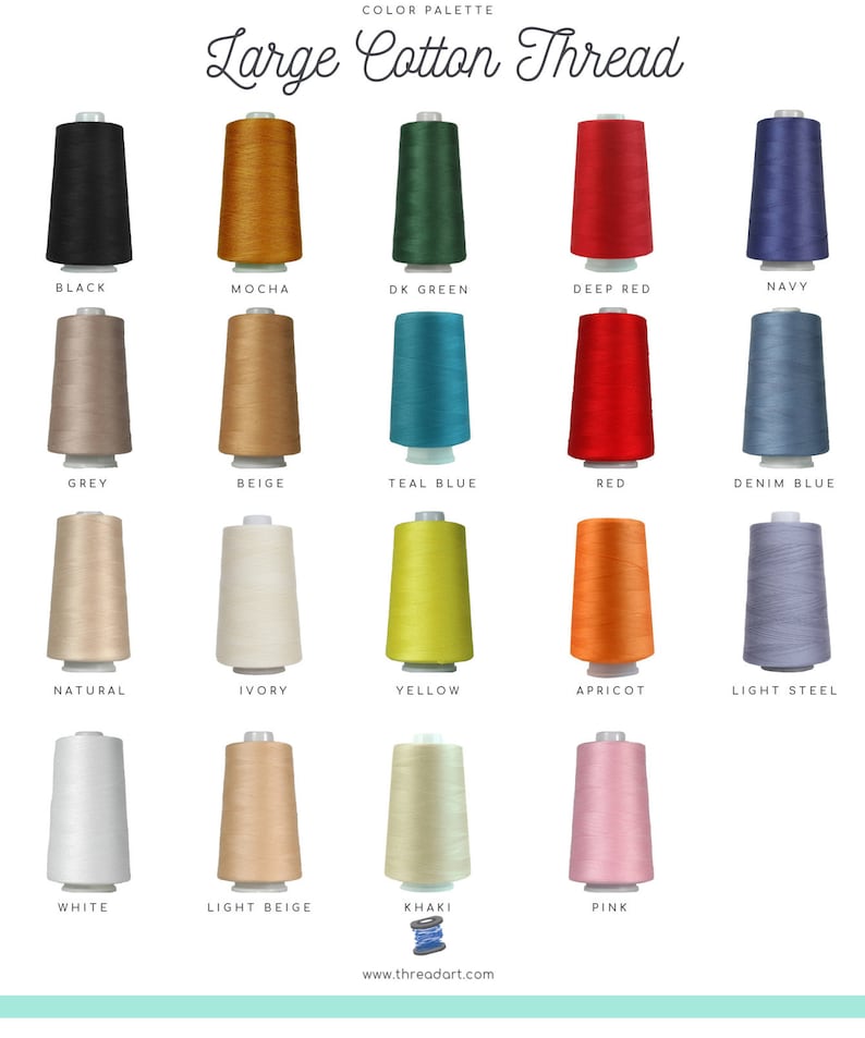 Heavy Duty Cotton Quilting Thread 2500 Meter Cones image 3