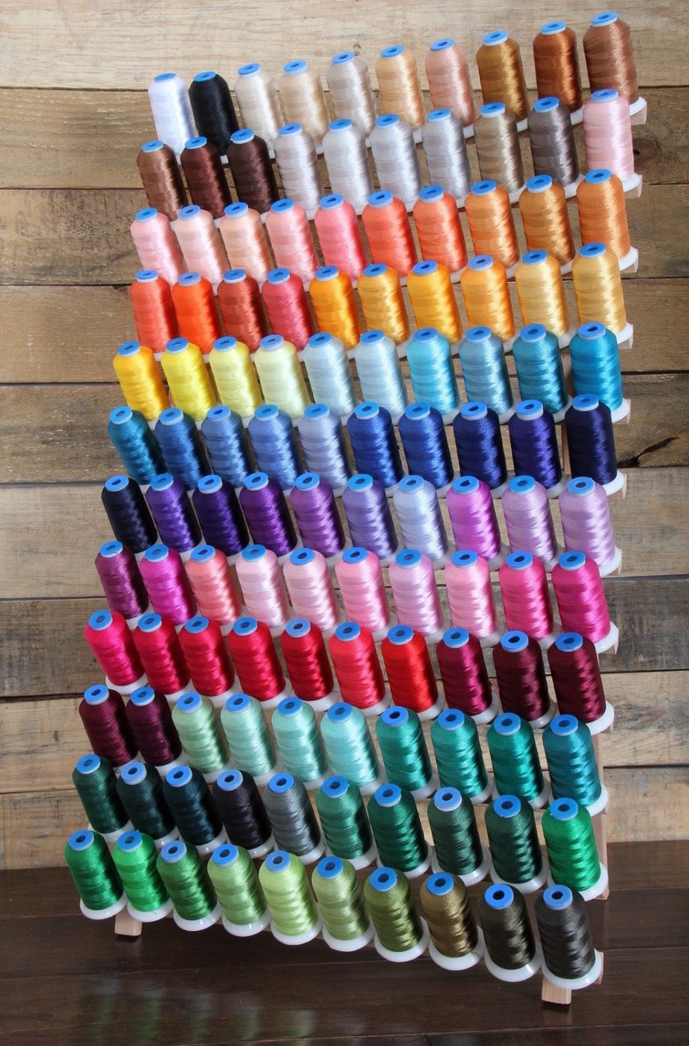 Machine embroidery thread set 120 polyester colors on 1100yd  etsy Machine embroidery thread set 120 polyester colors on 1100yd  etsy